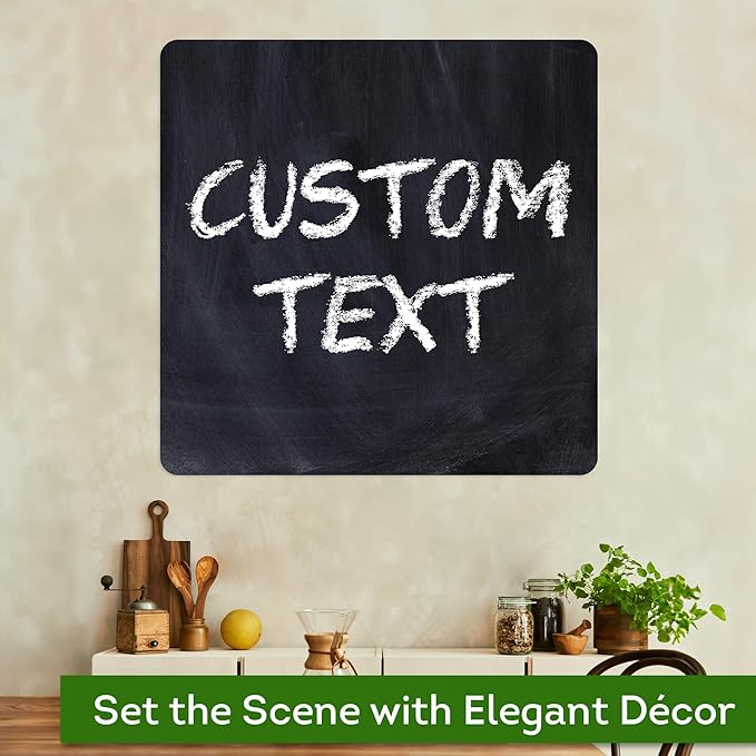 Custom Sign, Custom Street Sign, 11 Font Colors, 13 Font Styles, 4 Hole Options, 22 Sizes, 36x36 Inches, Rust Free DiBound, Fade Resistant, Made in USA by My Sign Center (Chalkboard Black)