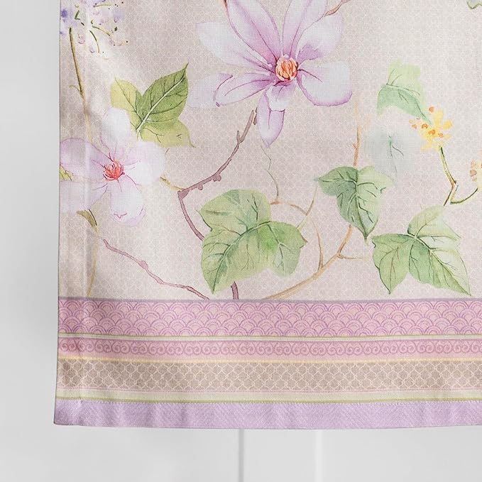 Maison d' Hermine Table Runner 100% Cotton Single Layer Table Runners 72 inches Long Decorative for Home Kitchen Dining Party Wedding Bridal Shower Spring Summer (Magnolia Mornings, 14.50" x 72")