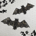 glooglitter 2 pcs halloween rattan bats 3d lit, main product view