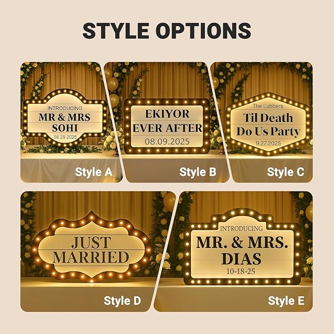 Custom Wedding Bottle Service Sign,IP67 Waterproof LED Marquee Light Up Board with Bulbs,Personalized Party Decoration for Bride Groom,Engagement Anniversary Birthday Celebration Event Decor