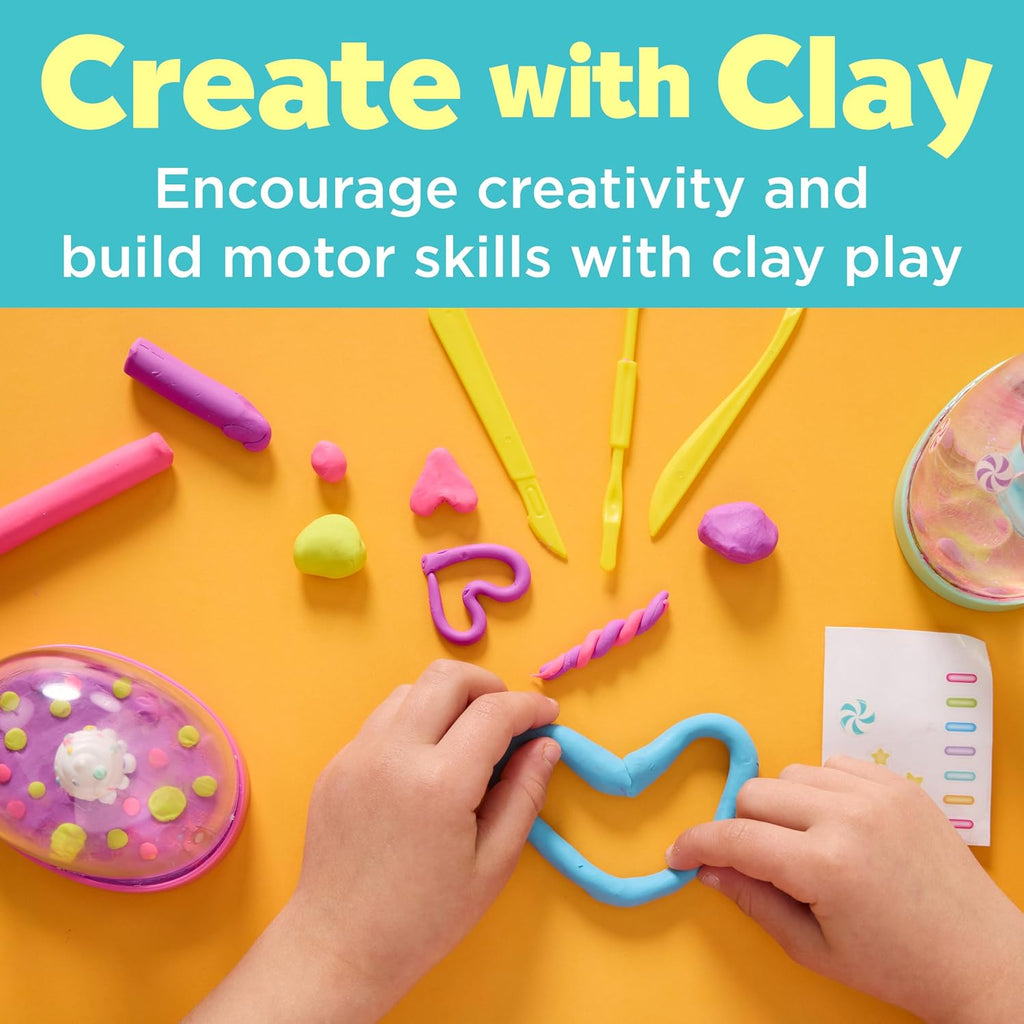 Creativity for Kids Make Your Own Water Globes: Sweets Kit | Sculpt, Decorate & Shake 2 DIY Snow Globes | Fun & Mess-Free Craft Kit for Girls | Encourages Sensory Play & Fine Motor Skills (Ages 6+)