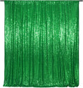 Poise3EHome Green Sequin Backdrop, 6FT x 8FT Green Sequin Photography Backdrop Curtain for St. Patrick's Day Party Decoration