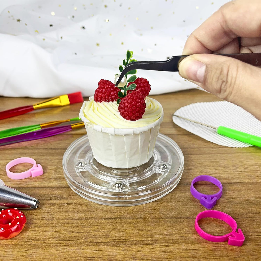 56 PCS Cookie Decorating Kit Supplies Including Acrylic Turntable Decoration Brushes Scribe Needle Piping Bags Icing Tips for Cookie Cupcake Cake Decorations