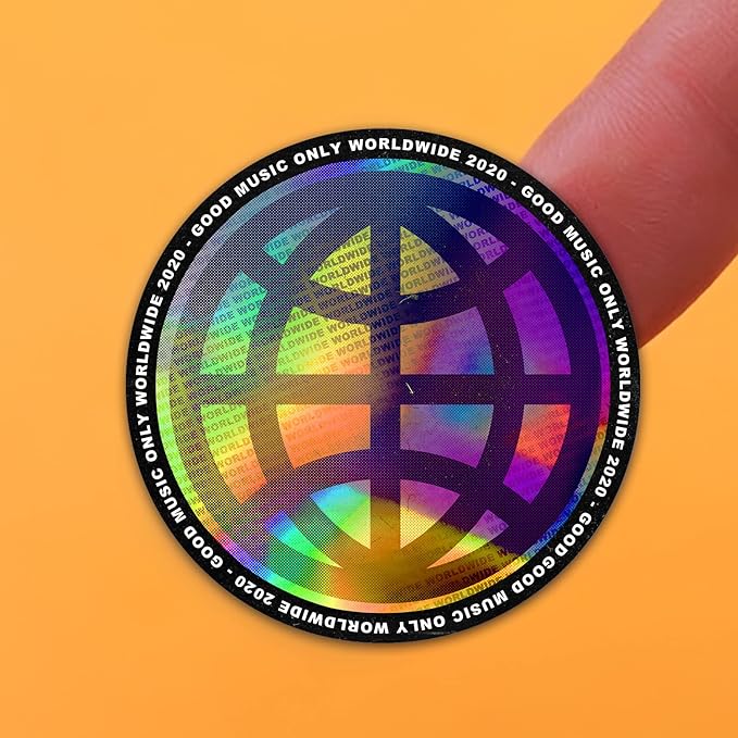 Custom Logo Stickers for Business, Personalised Branding Labels, Any Shape & Size, Waterproof, Glossy Holographic