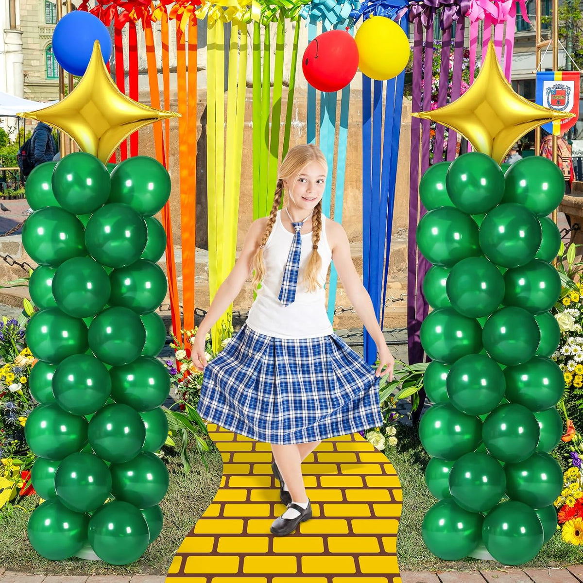 simgoing 2 set wizard party balloon column stand, package contents