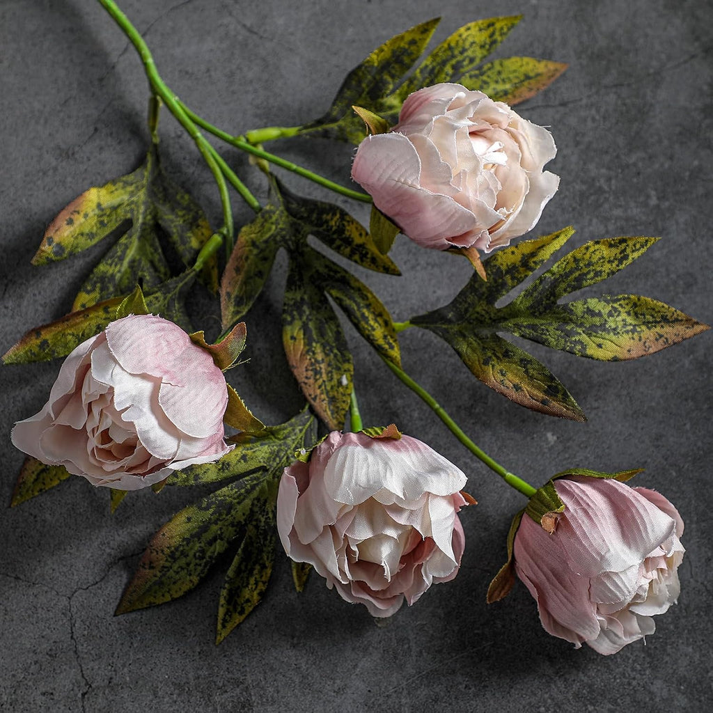 thiccywoov faux silk peony artificial flowers stem for shown in use