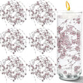 50 PCS Artificial Floating Beads for Centerpieces Vases, Rose Gold 8+3mm String Beads for Wedding Party Faux Pearl String for Decorating, Vase Filler