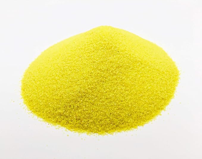 Yellow Sand - Fine Sand for Zen Garden, Resin Incense Burner, Smudge Bowl, Ritual Incense, Cast Iron Cauldron, Unity Ceremony, Sensory Bin Table, Mandalas, Crafts by Alternative Imagination (1 Pound)