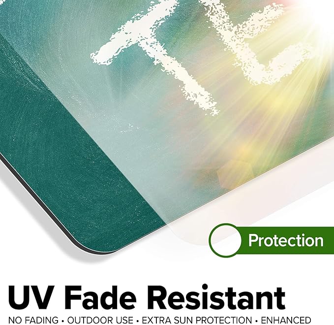 Custom Sign, Custom Street Sign, 11 Font Colors, 13 Font Styles, 4 Hole Options, 22 Sizes, 12x18 Inches, Rust Free DiBound, Fade Resistant, Made in USA by My Sign Center (Chalkboard Green)