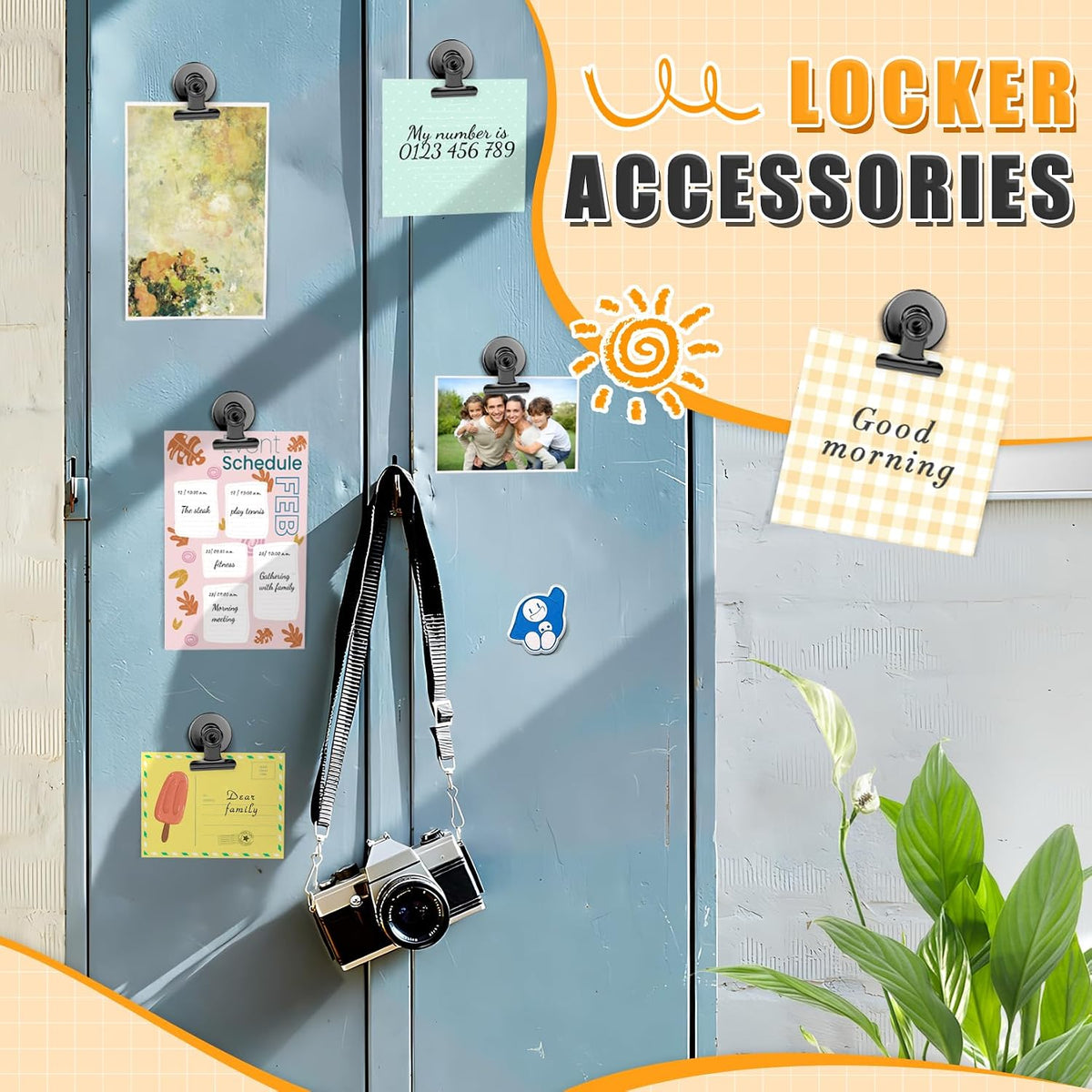 Grtard 100pack Magnetic Clips Heavy Duty, Black Magnet Clips for Fridge