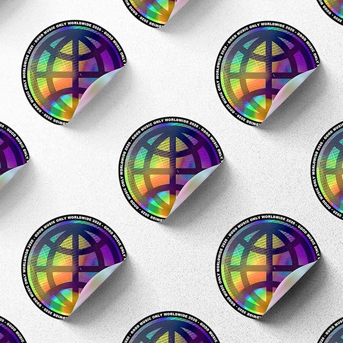 Custom Logo Stickers for Business, Personalised Branding Labels, Any Shape & Size, Waterproof, Glossy Holographic