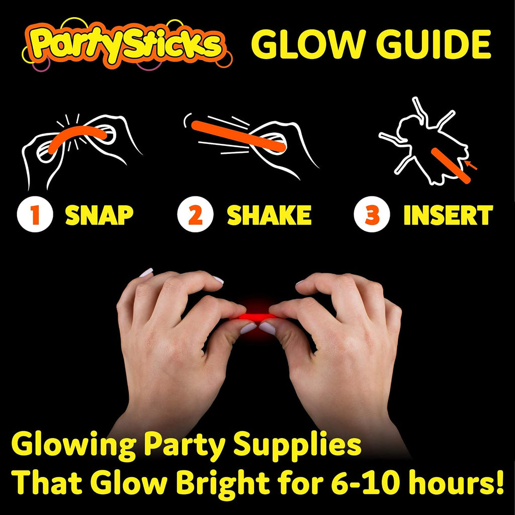 Glow Critters Easter Egg FIller & Basket Stuffer - Glow Sticks Party Favors - Glow in The Dark Party Supplies - 30 Count