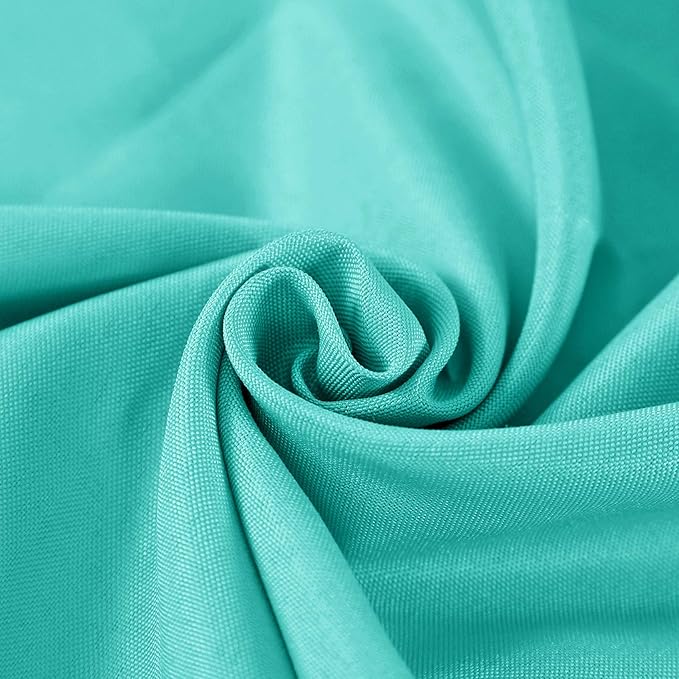Rectangle Tablecloth 90x156 inch Washable Polyester Fabric Table Cloth for Wedding Party Dining Banquet Decoration（90x156, Turquoise）