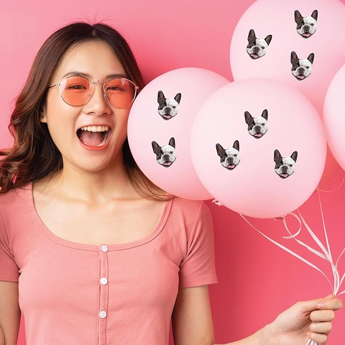 Big Dot of Happiness Custom Photo Party Favors - Fun Face Cut-Out Stickers - Set of 24