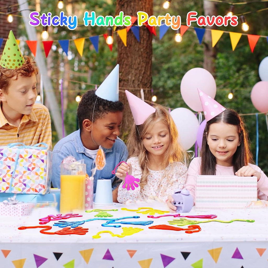 Sticky Hands Bulk 30 PCS Party Favors for Kids 4-8,8-12 Year Stretchy Sticky Hand Feet Goodie Bags Stuffers for Kids Classroom Prizes Back to Schoo Gifts for Student Birthday Trinkets Slap Hand