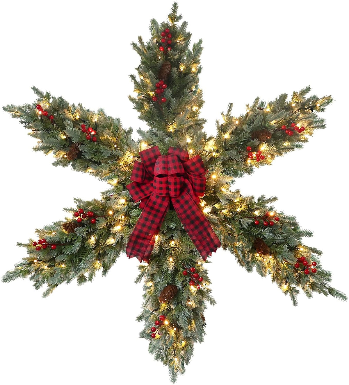 yeahome 48 inch large christmas wreath, 4 ft, main product view