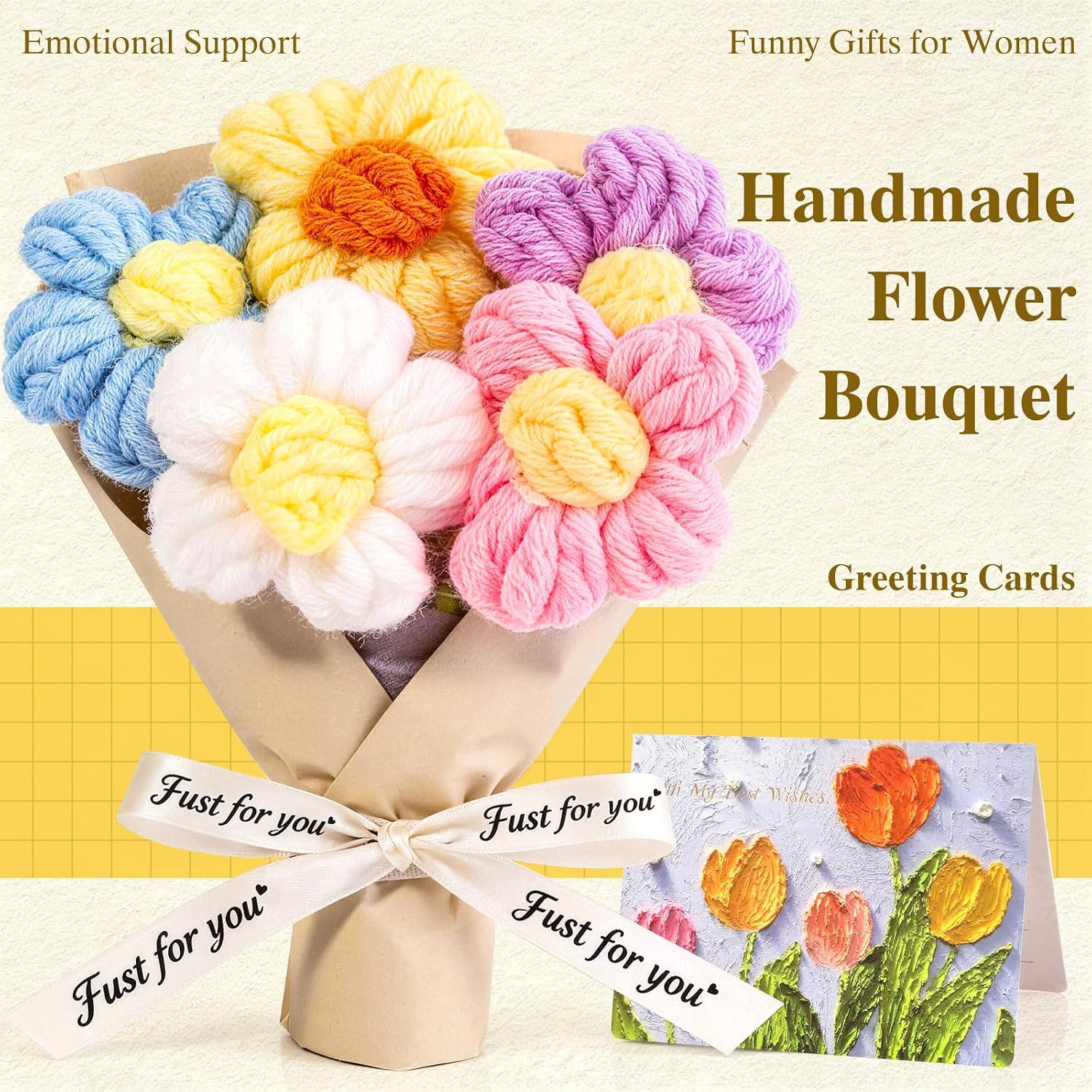 Get Well Soon Gifts for Women, Sunflower Birthday Gifts Women Mom Wife | Care Package Spa Gifts with 30 Affirmation Cards Jar Flower, Sympathy Gift Box, Christmas Gift Baskets for Woman