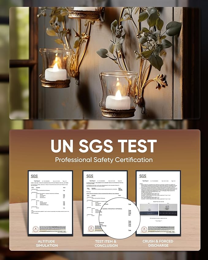 Remote Candles, 24PCS Flameless Tea Lights Candle Battery Operated with Timer, 400+Hours Remote Control LED Tea Lights Votive Candle - 1.5'' D X 1.25'' H- Pure White Light