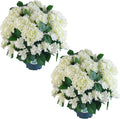 artificial hydrangea bush – 20 inch potted faux, main product view