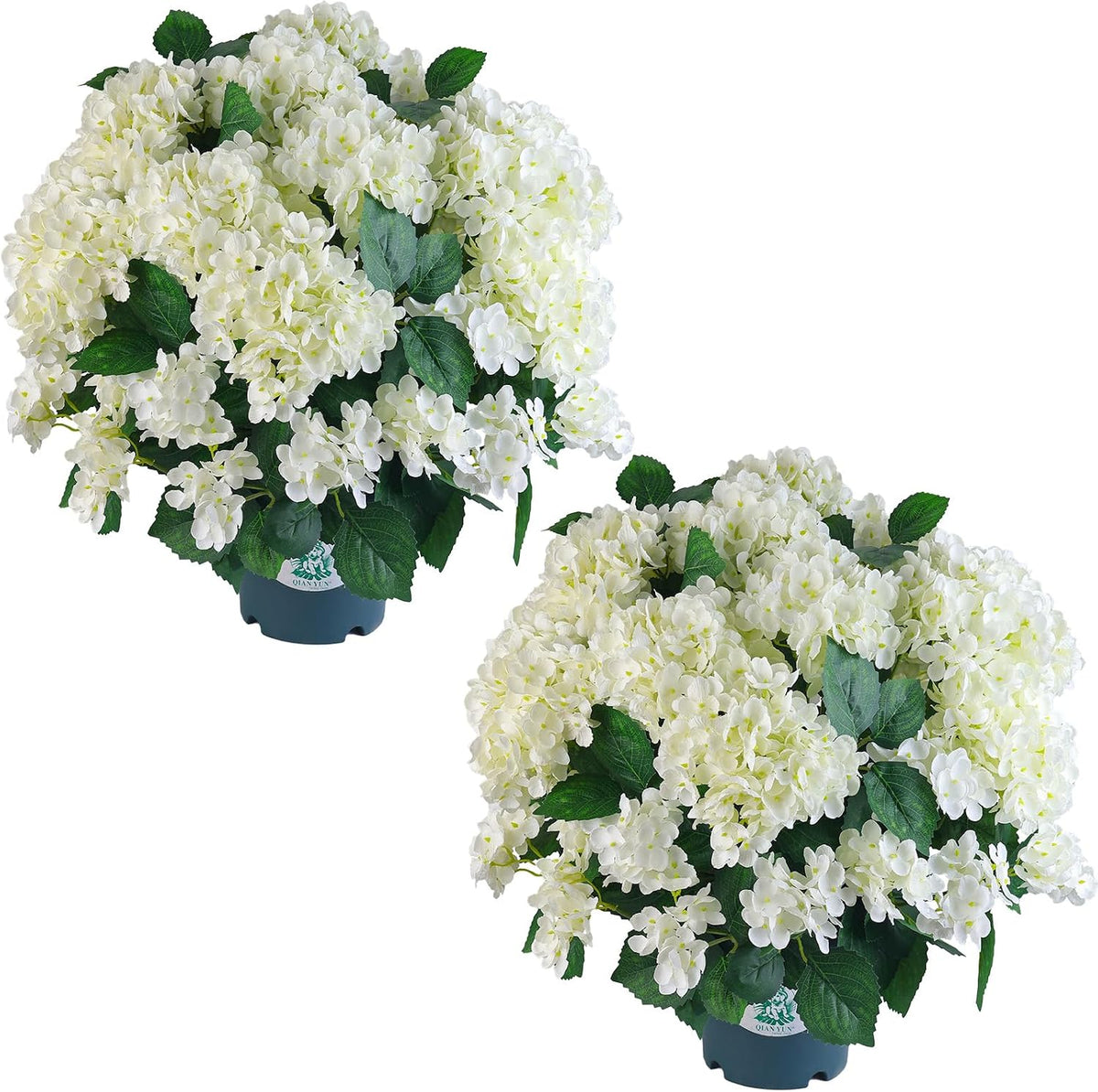 artificial hydrangea bush – 20 inch potted faux, main product view