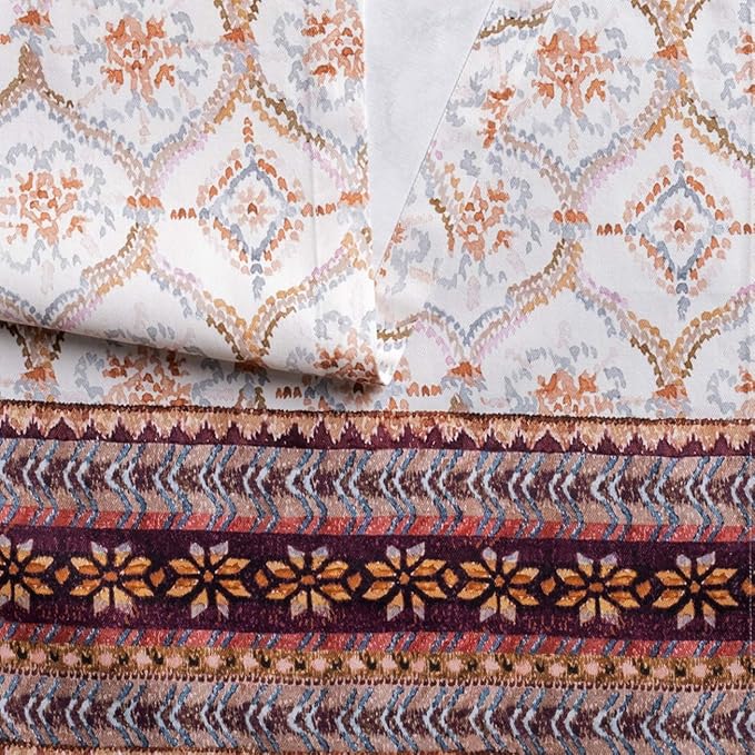 Maison d' Hermine Table Runner 100% Cotton Single Layer Table Runners 36 inches Long for Thanksgiving Christmas Decorations Home Kitchen Dining Party Wedding (Fair Isle, 14.5" x 36")