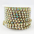 10 yard crystal ab rhinestone close chain clear, main product view