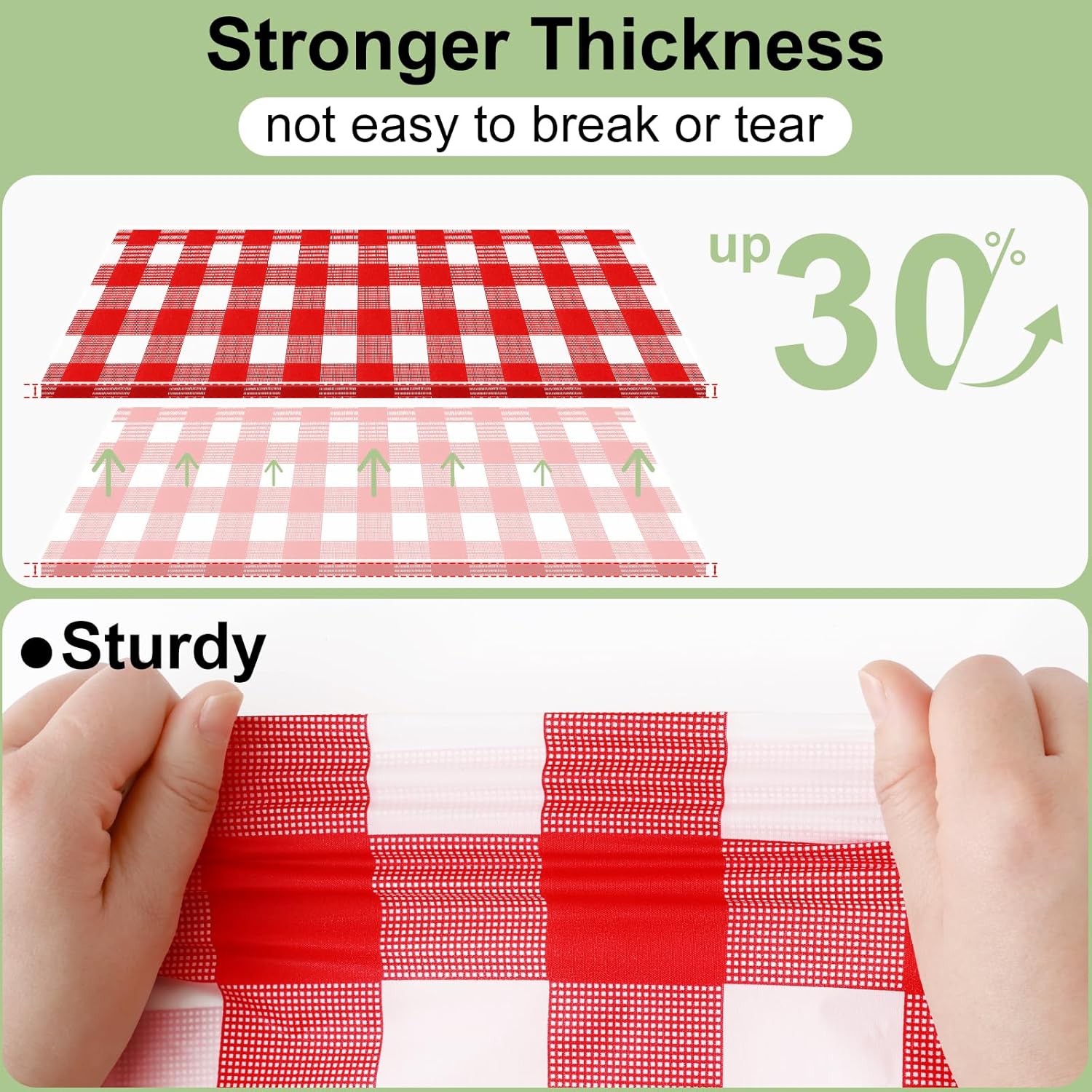 misaya 4 Packs Buffalo Disposable Table Cloth, 54 x 108 Inch Waterproof Plastic Tablecloth, Rectangle Red and White Checkered Table Covers for Picnic, Birthday, Party, Back to School