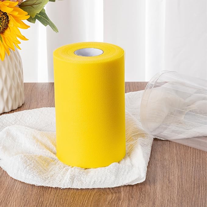Army Green Tulle Fabric Rolls 6 Inch by 100 Yards (300 feet) Tulle Roll Spool Fabric for DIY Tutu Skirt Baby Shower Birthday Party Wedding Decorations Christmas Craft Supplies (Army Green)