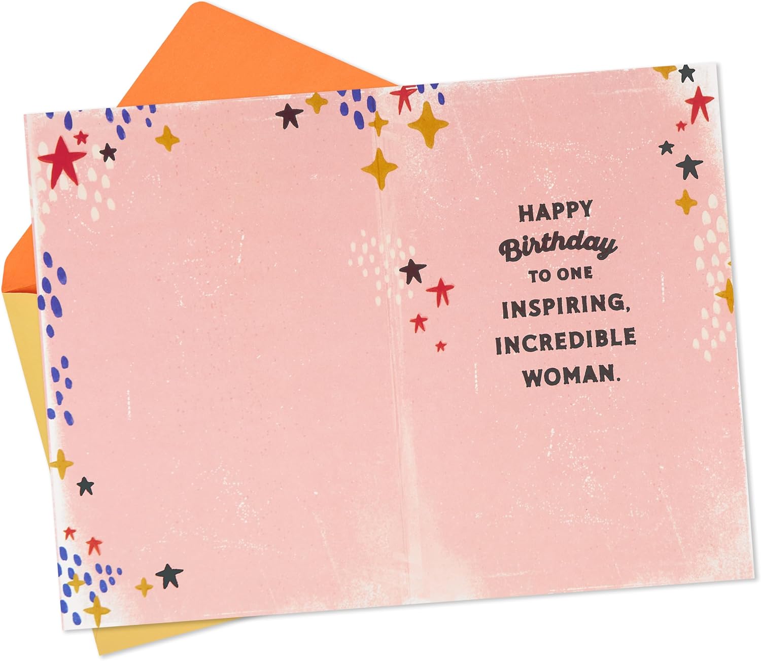 Hallmark Birthday Card for Her (Beautiful, Badass and Brave) Leather Jacket on Pink