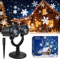 christmas double head snowflake projector lights,indoor outdoor led, main product view