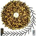 1000 led cluster lights with remote, christmas tree, main product view