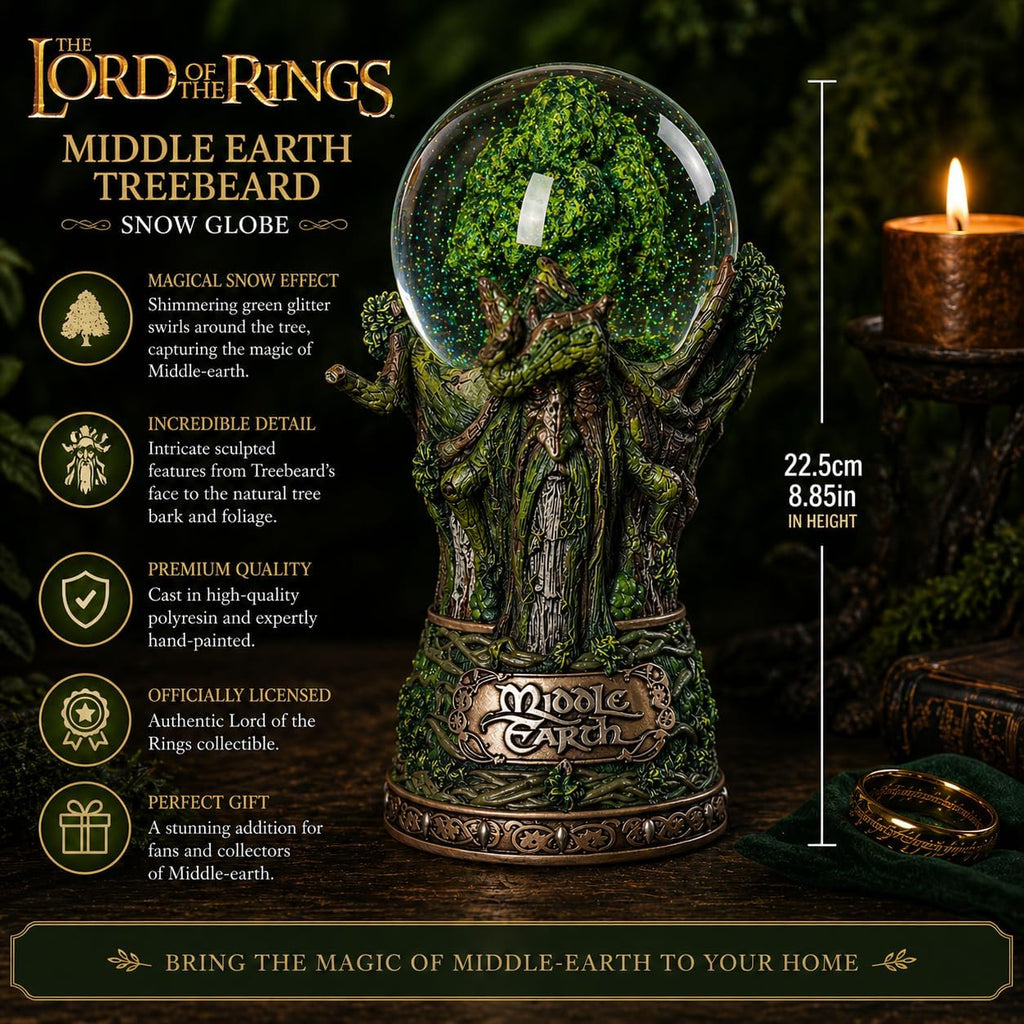 Nemesis Now Lord of The Rings Snow Globe, Middle Earth Collectible, Officially Licensed, Hand-Painted Resin, 19cm - Treebeard