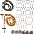 60 set wooden rosary beads bulk wood rosaries, main product view