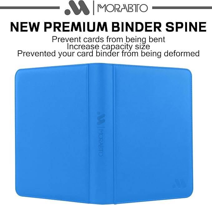 Card Binder 9 Pockets,Trading Card Binder Holds up to 864 Cards with 48 Sleeves,Zipper Card Holder Album Compatible with TCG Card/Game Cards/Sports Card