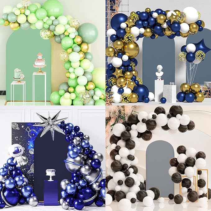 6.6FT Wedding Arch Covers Arch Backdrop Cover Arch Stand Covers Set Arch Cover Spandex Fabric Stretchy Backdrop for Wedding Birthday Party Decoration Baby Shower (Dusty Blue)