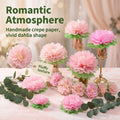 Mybbshower Pinks Flowers Decoration (11''-7'' Assorted) 6 pcs Artificial Tissue Paper Peony Nursery Wall Bridal Shower Centerpiece Baby Girl Birthday Tea Party