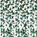 16Pcs 126Ft Teal&White Rose Garland, Fake Rose Hanging Flowers, Artificial Flower Vine, Hanging Floral Vine Garland for Wedding, Birthday Party, Wall Arch, Halloween, Christmas Garden Backdrop Decor