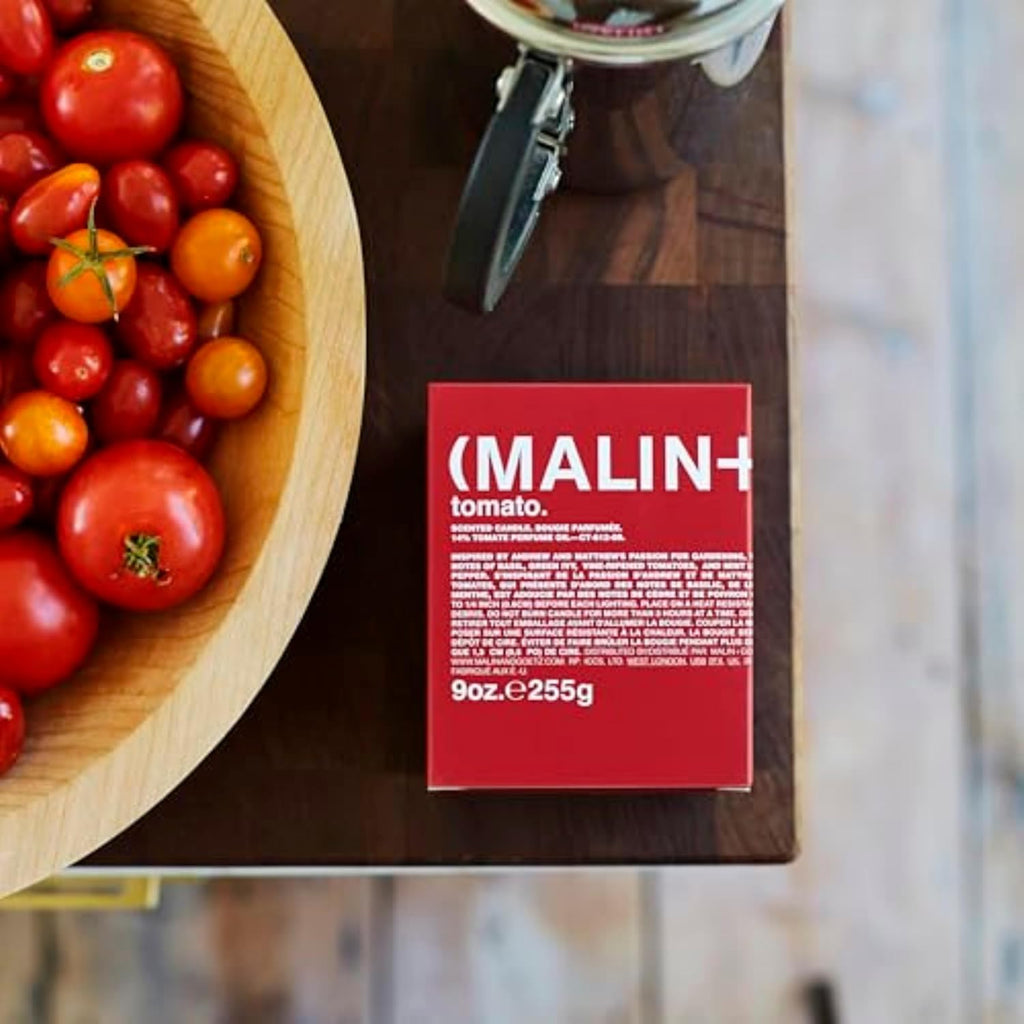 MALIN+GOETZ 9oz Scented Candle | Hand-Poured Soy Wax with Unique Fragrance Blends | Clean-Burning, Vegan & Cruelty-Free | Bergamot, Sage, Otto, Tomato, Strawberry, Cannabis, Dark Rum & Leather