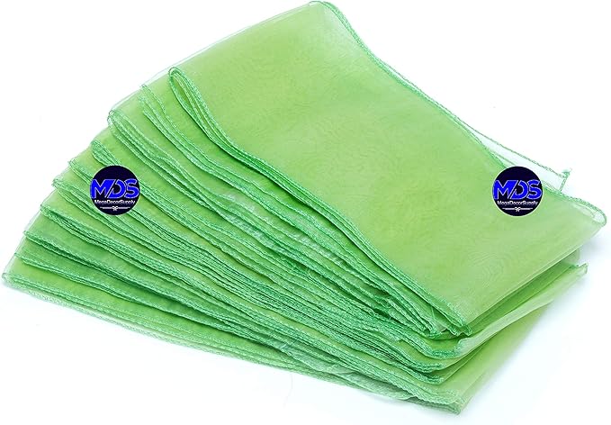 MDS Pack of 200 PCS Organza Chair Sashes Wider Dining Chair Bows Ribbon Tie Back for Wedding Party Birthday Bridal Shower Reception Event Banquet Home Chair Cover Decoration - Apple Green
