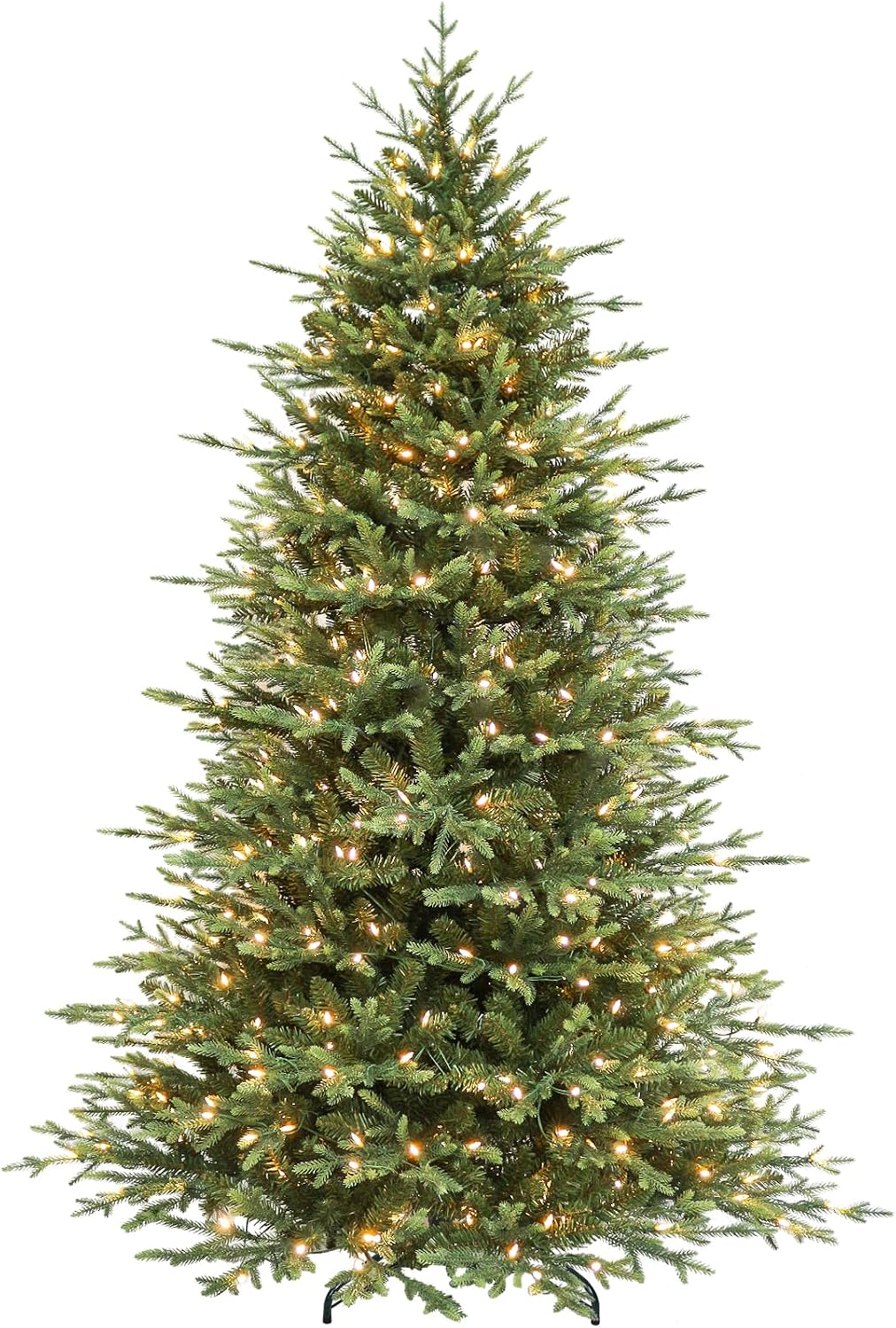 hykolity 7.5 ft prelit christmas tree with realistic, main product view