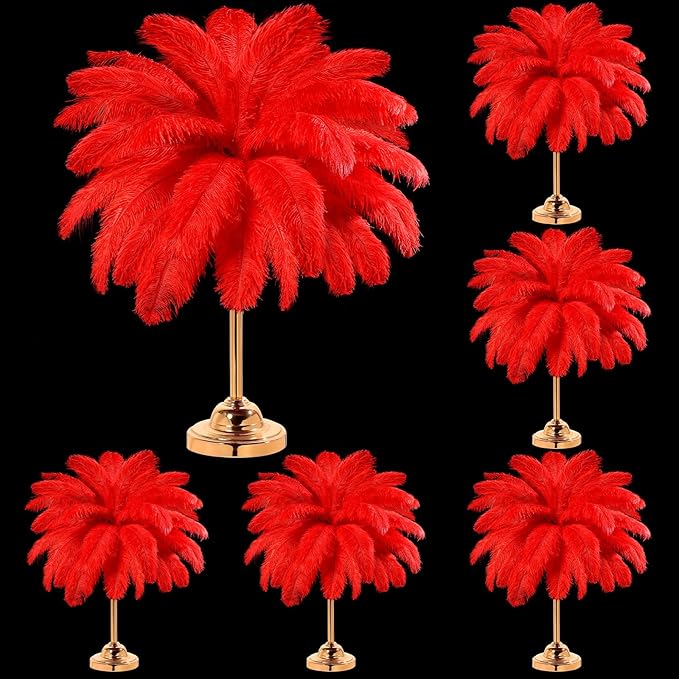 80 Pcs Large Natural Ostrich Feathers Plumes 14-16 Inch Bulk for DIY Crafts Wedding Party Centerpiece Vase