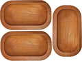 3 Pack 9.7in 20oz Wooden Dough Bowls for Candle Making Rustic Wooden Bowl Lightweight Candle Holder Empty Decorative Bowl (wicks included)