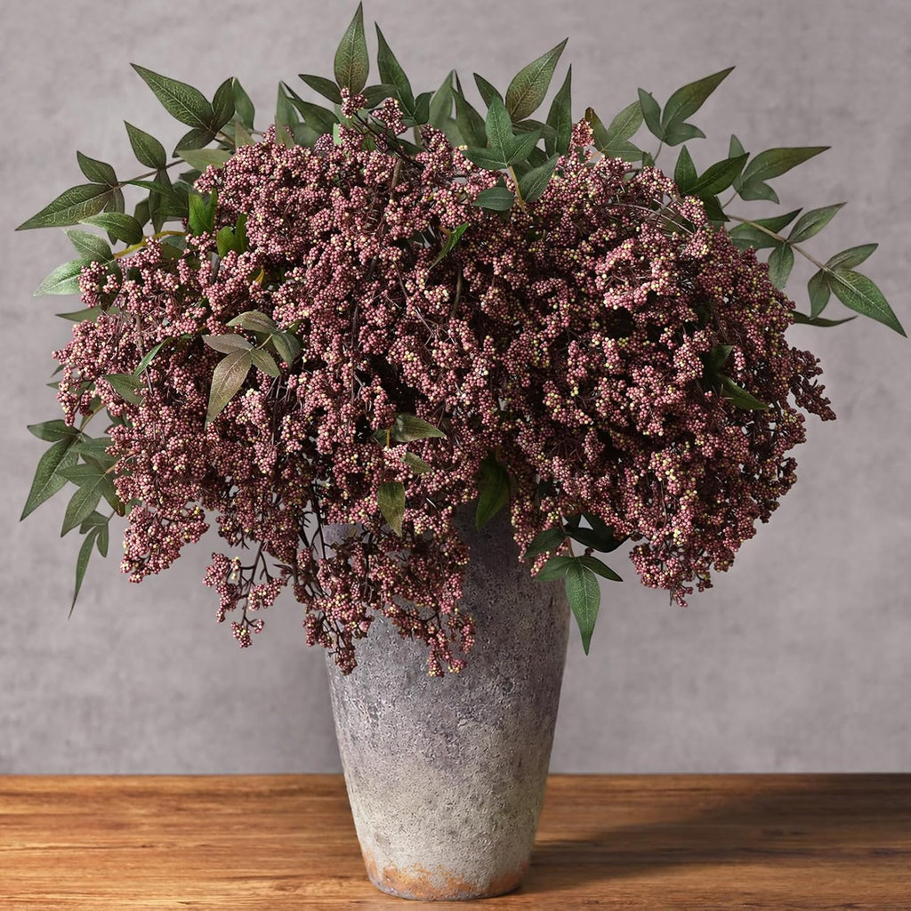 43in faux berry stems, artificial nandina fall decor, main product view