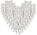 50pcs 3-1/2" Silver Twist Ties Metallic Silver Bows with Twist Tie Bows Fish Tail Cuttiog(Silver.)
