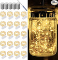 LAMPHOME 20 Pack Fairy Lights Battery Operated String Lights, 20 LED on 6.6FT Silvery Copper Wire, Firefly Fairy String Lights for Wedding Party Mason Jar Christmas Decoration(Warm White)