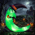 9ft green witch moon halloween inflatables outdoor decorations, main product view
