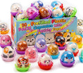 KissFree 20 Pack Animal Squishy Toys in Ready-to-Give Capsules, No Assembly Required, Party Favors for Kids, Goodie Bag Stuffers, Birthday Gifts, Pinata Fillers & Classroom Prizes
