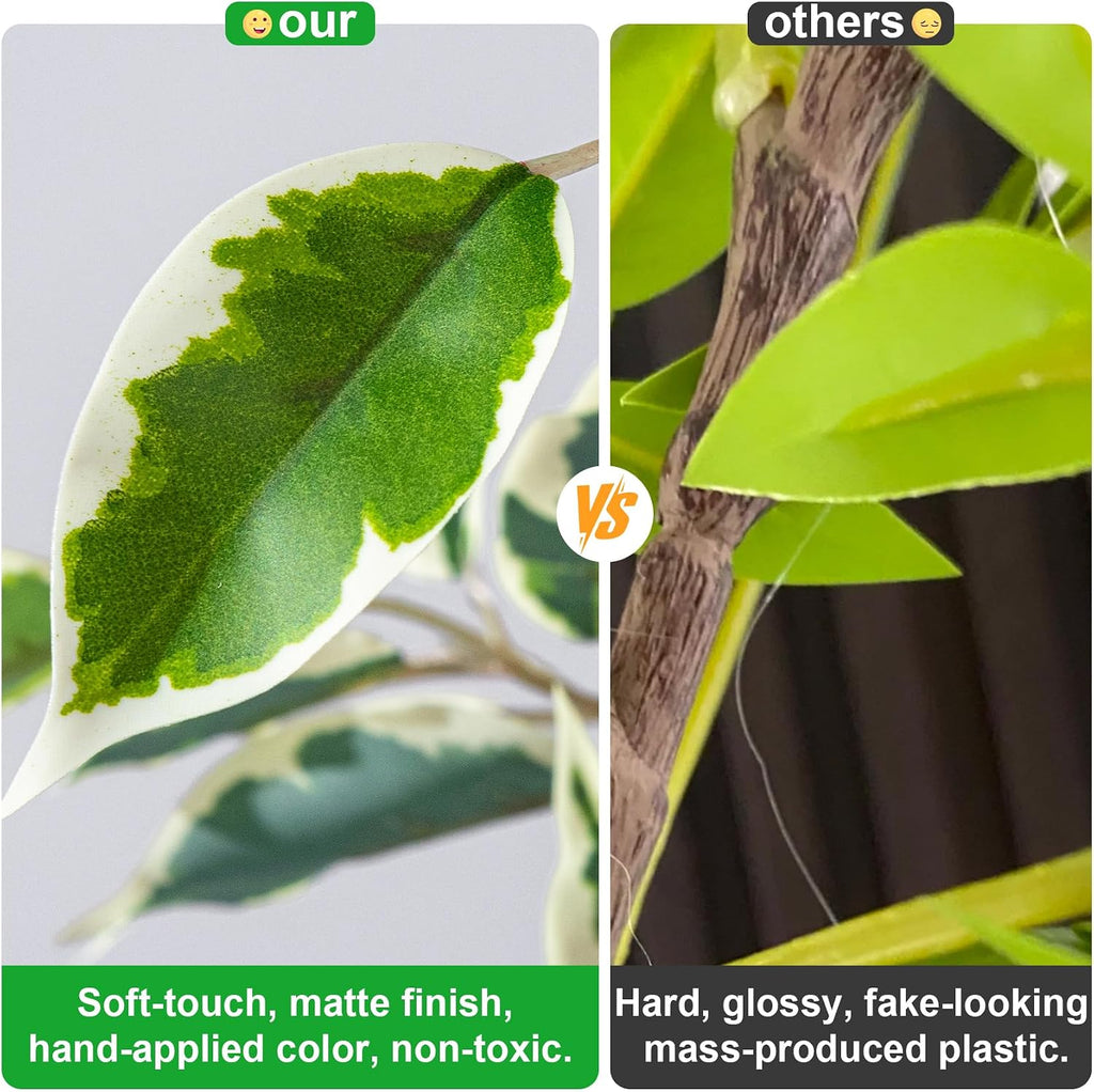 bailikang 7ft artificial ficus trees indoor faux trees, package contents