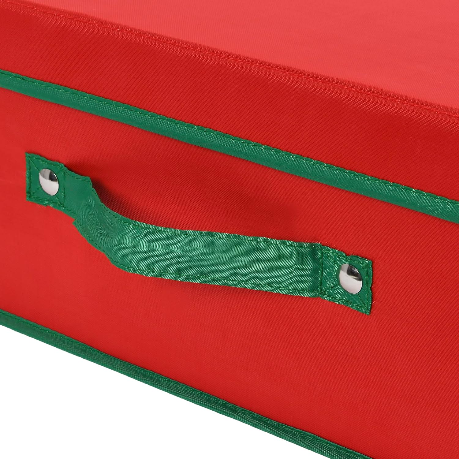 Household Essentials Holiday Gift Wrap Organizer with Lid, Red and Green