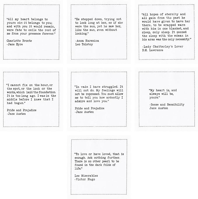Five Star Napkins Love Quotes, White Cotton Cocktail Napkins, Beverage Napkins, Bar Napkins, Cloth Napkins, Party Napkins, Events, Holidays, Weddings, Birthdays, Disposable, 4.5" x 4.5"- (50x)